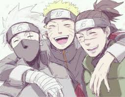 Kakashi Naruto And Iruka So Sweet Together Love Them 3 Iruka Naruto Naruto Shippuden Anime Naruto Kakashi
