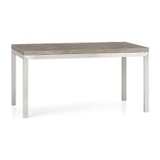 Table base for granite top. Parsons Concrete Top Stainless Steel Base Dining Tables Crate And Barrel