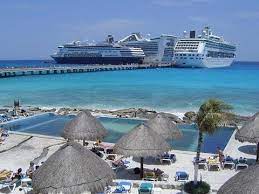 The area near the port with hotels at the time, no one could access the port or the long cruise ship dock. Costa Maya Mexico Youtube