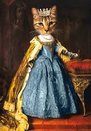 I paint portraits of pets dressed in historical attire. Princess Pumpkin Royal Cat Portrait Digital Art By Milly May