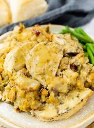 250 easy crockpot recipes for busy nights! Crock Pot Chicken And Stuffing Also Instant Pot Friendly The Cozy Cook