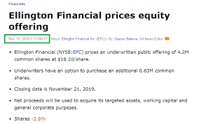 Strange 9 Yield From Ellington Financial Is Ready To