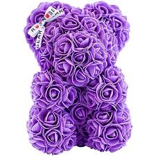 Your teddy bear flowers stock images are ready. Rose Bear Purple Teddy Bear Made Of Roses 25cm Rose Bear Alzashop Com