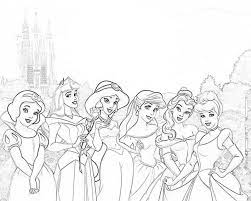 Colorear Princesas Princesas Disney Dibujos
