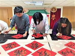 蒙古家扶儿写春联再次感恩台湾认养人