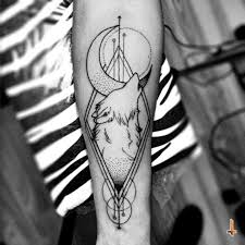 Tattoo Uploaded By Lazlodasilva Nº339 Tattoo Ink Inked Wolf Wolftattoo Moon Howling Geo Wolf And Moon Tattoo Geometric Wolf Tattoo Simple Wolf Tattoo