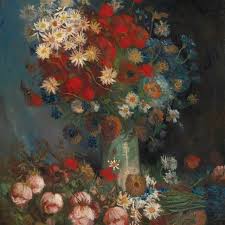 About eight months later van gogh hoped to welcome and to impress gauguin again with sunflowers, now part of the painted décoration for the yellow house that he prepared for the guestroom of his home in. Still Life With Meadow Flowers And Roses Kroller Muller Museum