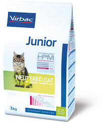 Prenez soin de votre chat ! Virbac Veterinary Hpm Chat Junior Neutered Croquettes Chat Virbac Virbac Vetostore