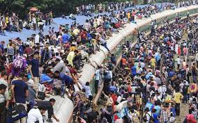 Image result for crowded football special trains