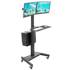 (39) $116.99 your price for this item is $116.99 $129.99 the previous price for this item was $129.99. Mount It Mobile Pc Desktop Workstation For Dual Monitor Desk Mount Desk For 13 To 32 Inches Screens 17 6 Lbs Weight Capacity Overstock 29951965