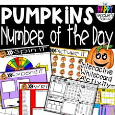 Number Of The Day Pumpkins Interactive Promethean Board