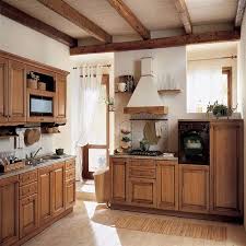 european design vintage wooden kitchen