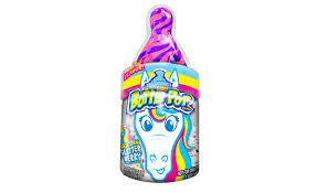 Bazooka Launches Unicorn Glitter Berry Baby Bottle Pop 2019 11 18 Candy Industry