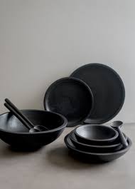 Black And White Bowl With Spoon Store 2349 Jpg In 2020 Wood Bowls Charred Wood Carving