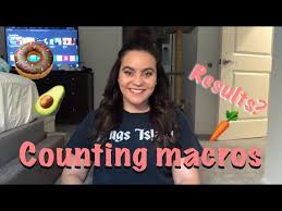 Eating just veggies and fruit, or just cheeseburgers and fries, will likely lead to different results. Counting Macros For One Month Results Youtube