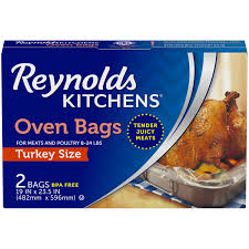 reynolds kitchens turkey size oven bags 19 x 23 5 inch 2 count walmart com