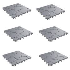 We did not find results for: Pure Garden 11 5 In X 11 5 In Grey Outdoor Interlocking Stone Look Polypropylene Patio And Deck Tiles In Gray Set Of 30 Hw1500247 The Home Depot