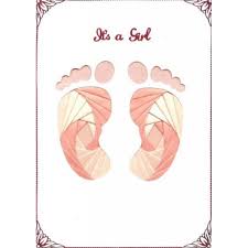 The ultimate guide to iris folding. Iris Folding C5 Aperture Card Baby Feet