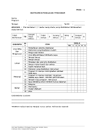 Salah satu bagian dari penilaian tersebut adalah. Pk06 3 Instrumen Keberkesanan Program