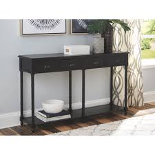 Signature Design By Ashley Eirdale Traditional Black Console Sofa Table Walmart Com In 2020 Black Console Table Console Table Sofa Table