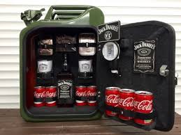 Jerry Can Mini Bar Jack Daniels Grey Goose Vodka Whiskey Camping Glamping Gift Jerry Can Mini Bar Glamping Gifts Jerry Can
