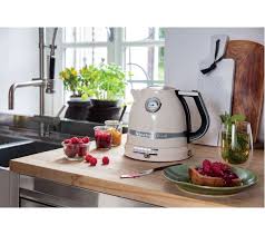 Browse our selection to find the right kettle for your kitchen. Buy Kitchenaid Artisan 5kek1522bac Traditional Kettle Almond Cream Free Delivery Currys