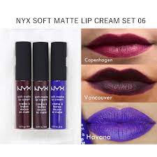 I love you for it!!read me for more info!!todays simply swatch is with two of the nyxs soft matte lip creams. Nyx Soft Matte Lip Cream 3pc Combo Set 06 Shopee Malaysia