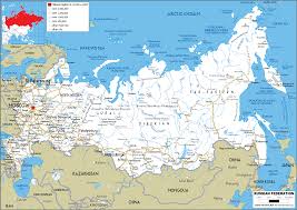 To the south it is bound by the altai mountains, salair ridge, kuznetsk alatau, the eastern and western sayan. Large Size Road Map Of Russia Worldometer