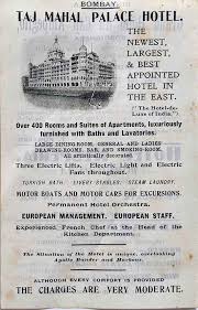 Taj Mahal Palace Hotel Bombay ...