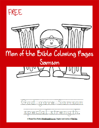 Mycoloringpages.net is the best site for finding your coloring page for free. Free Men Of The Bible Coloring Page Samson Writebonnierose Com
