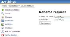 Request Rename Or Delete | Jenkins plugin