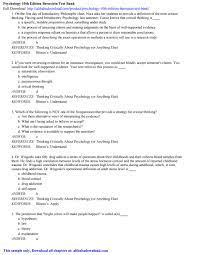 Psychology 10th Edition Bernstein Test Bank By Huyhuy Issuu