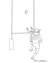 Color This Rugby Drop Kick Coloring Page More Sports Coloring Pages On Hellokids Com Sports Coloring Pages Rugby Illustration Coloring Pages
