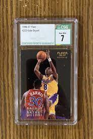 (2) 2013 prizm #265 markus wheaton rookies free shipping. Mavin Kobe Bryant 1996 97 Fleer Rookie Card 203 Rc Graded Csg Graded 7 Nm Lakers