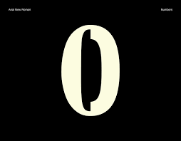 What is 9 in roman numerals. Arial New Roman On Behance