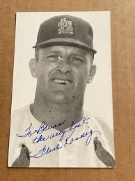 1964 St Louis Cardinals Fred Koenig Signed Postcard