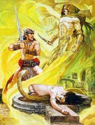 Manuel pérez clemente (better known as sanjulián; Black Colossus Conan The Barbarian Illustration By Sanjulian Manuel Perez Clemente Dark Fantasy Art Conan The Barbarian Barbarian