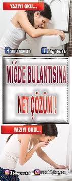 Mide Bulantisina Net Cozum Recete Saglikli Yasam Saglik