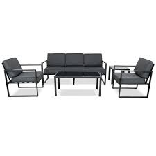 Salon d'été vous propose la vente en ligne de salon de jardin haut de gamme, table de jardin, fauteuil de jardin, lampe de jardin, solaire, voile d'ombrage de qualité. Salon De Jardin 5 Places En Aluminium Ensemble Canape 3 Places 2 Fauteuils Et 2 Tables Basses Pour 5 Personnes Cdiscount Jardin