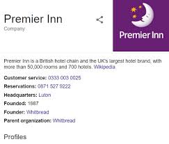 The reception desk is open 24h. Premier Inn Customer Service Contact Number 0333 003 8101