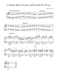 C-Sharp Minor Scales and Chords For Piano Sheet Music for Piano (Solo) easy  | MuseScore.com