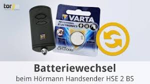 30 cm zurück und stoppt dann wenn ich es ca. Batteriewechsel Beim Hormann Handsender Hse 2 Bisecur Youtube