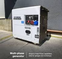 Hyundai 5.8kW / 7.5kVA* Diesel Powered Multi-Phase Generator 230v & 400v  Max Power Three Phase/Single Phase, With Long Run Time : Amazon.ie: Garden