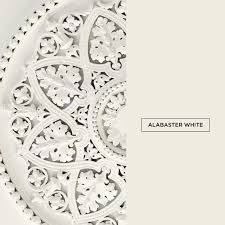 Alabaster white has a yellow content which provides a cream tone, making it suitable for combinations with classic woodgrains. Alabaster White Alabaster White Durable Paint Complimentary Colors