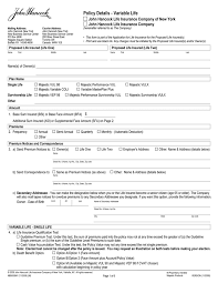 Group annuity contracts and recordkeeping agreements are issued by john hancock life insurance company (u.s.a.), boston, ma (not licensed in new york) and john hancock life insurance company of new york, valhalla, new york. Form Of Specimen Application For The Majestic Survivorship Vulx Insurance Policy