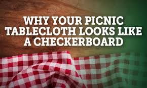 This is another lovely design picnic blanket with red and white checkered patterns. Why Your Picnic Tablecloth Looks Like A Checkerboard Fresh Madison Market