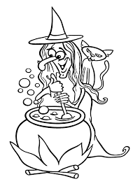 Check spelling or type a new query. Funny Halloween Witch And Cat Coloring Page For Kids Printable Free Happy Halloween Witch Coloring Pages Coloring Pages For Kids Cat Coloring Page