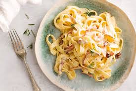 Smoked Beef Fettucini Carbonara Pasta Kamus Masak