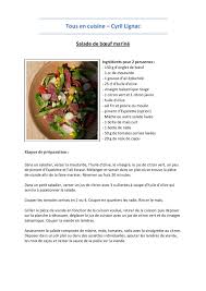 Salade De Boeuf Marine Pour 2 En 2020 Recettes De Cuisine Recette Cyril Lignac Cuisine