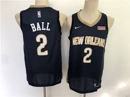 Lonzo ball new orleans pelicans autographed indoor/outdoor basketball. Pelicans 2 Lonzo Ball Navy Nike Swingman Jersey